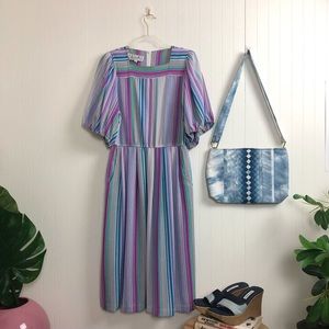 Vintage ‘70s Leslie Fay Dress >> M-L